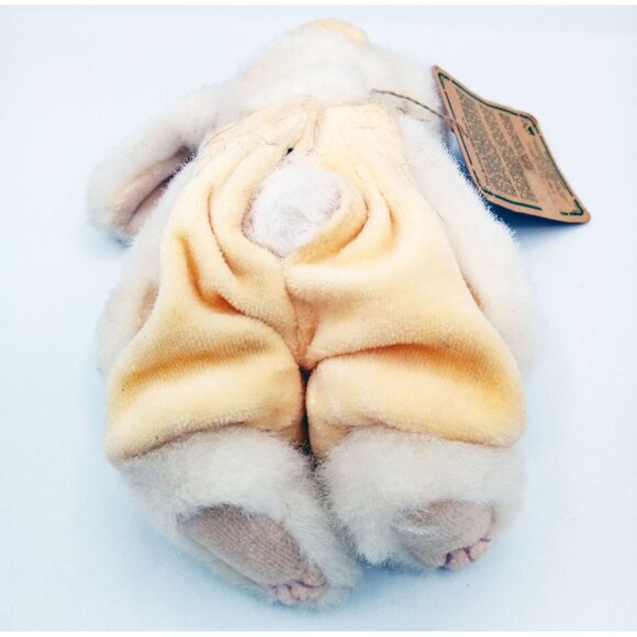 Boyds Bears Libby Lapinette White Bunny Plush Hat Jumper 6 Inch Animal Spring - Picture 10 of 15